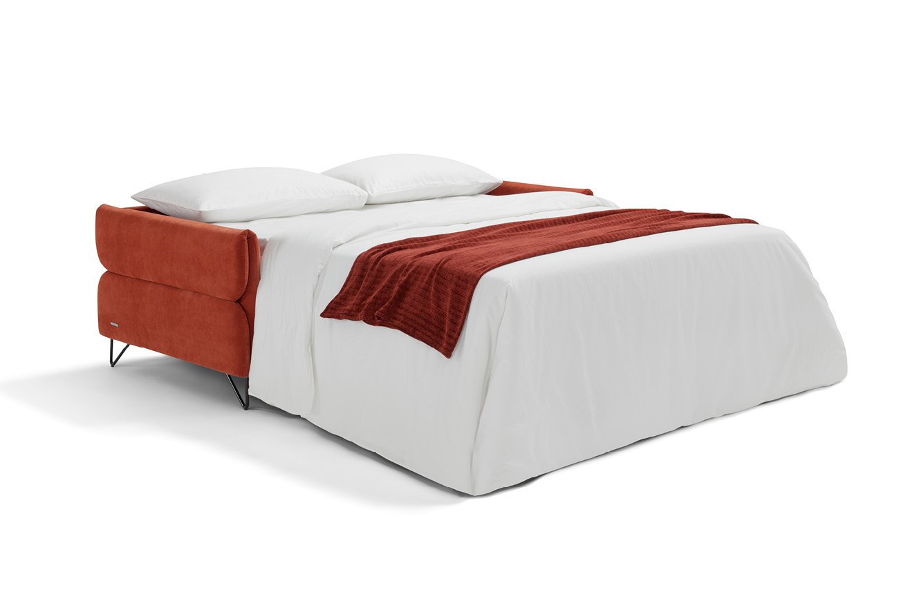 Schlafsofa Helenor mit ausgeklapptem Bett Schlafsofa Helenor mit ausgeklapptem Bett